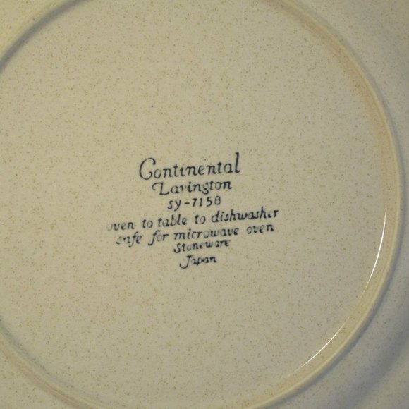 Vintage 1970's Ceramic Stoneware Floral Flower Power Dinner Plate MCM - Picture 6 of 8